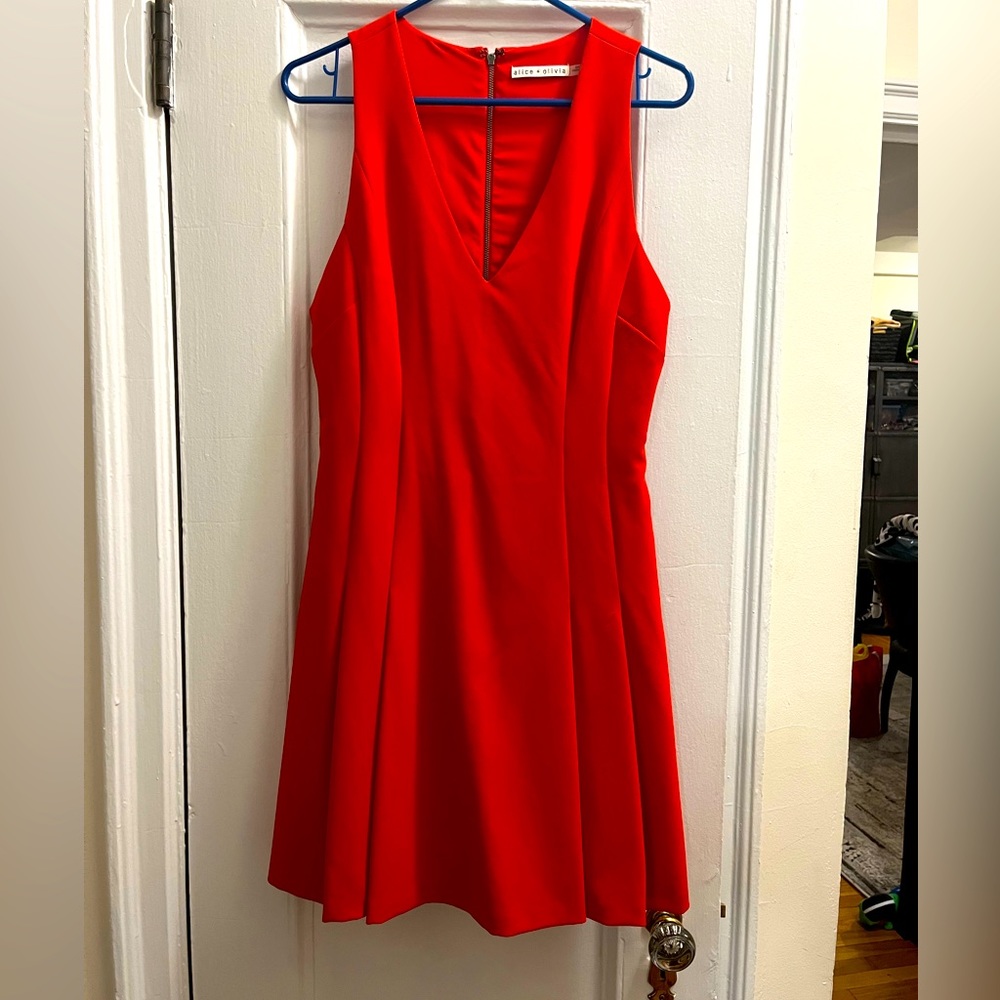 Gorgeous red Alice and Olivia mini dress in fantastic condition. Worn once!